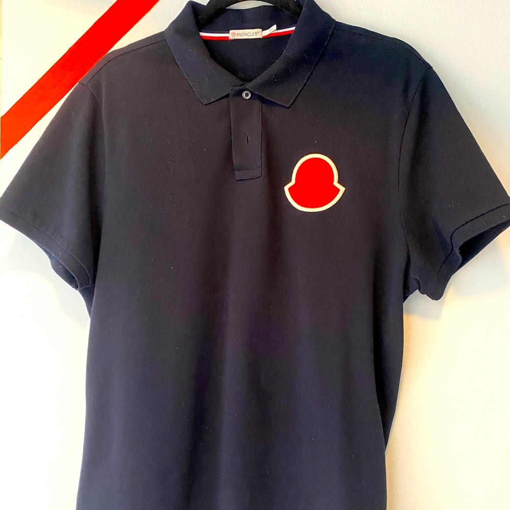 💫 Moncler Navy Blue Polo Size M 💫